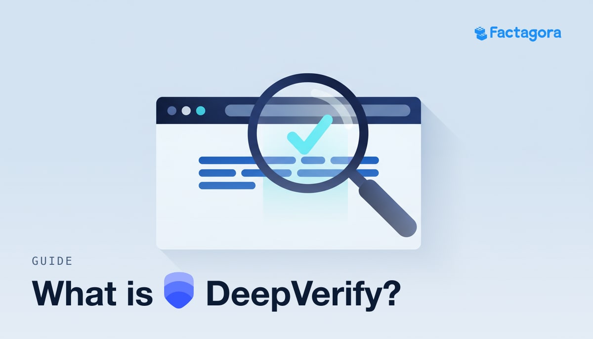 Cover image for What Is DeepVerify?